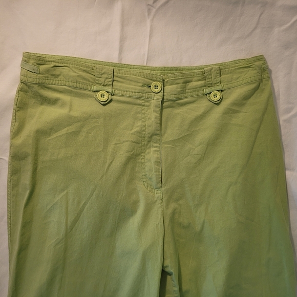 Cotton Ginny Vintage 2 Piece Retro Lime Green Zip Vest (S) and Ankle Pants (14) - Picture 8 of 13